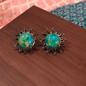 Sunburst earrings